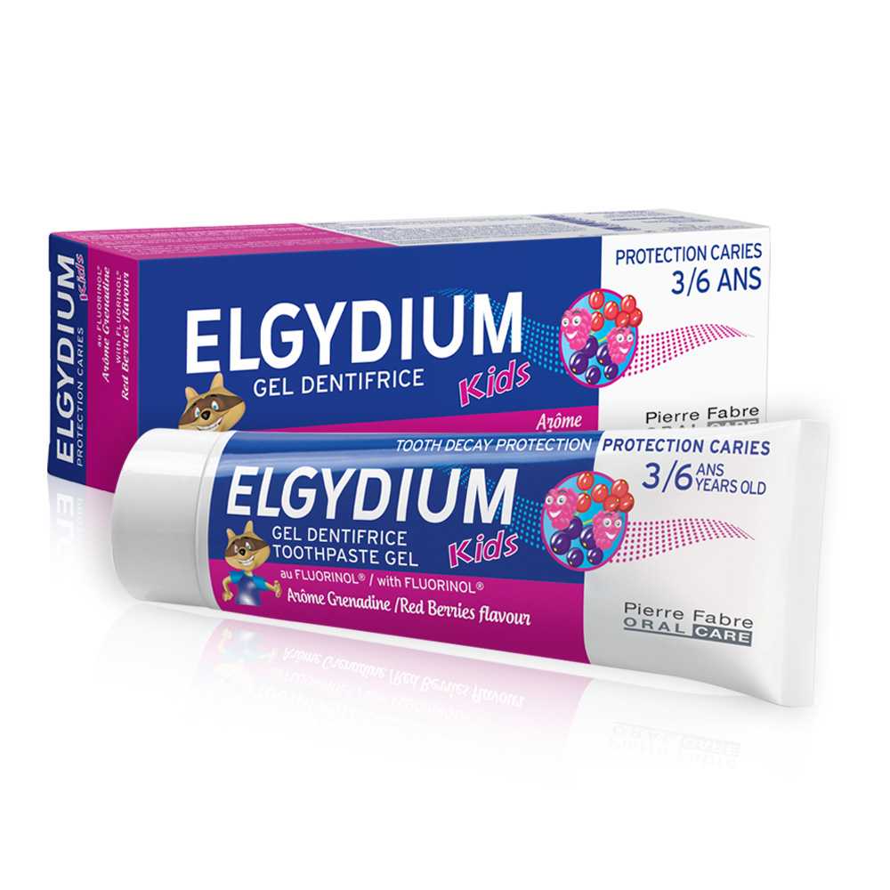 Elgydium Kids Toothpaste Red Fruits (3-6 Years) - Fluoride Content 1000 ppm