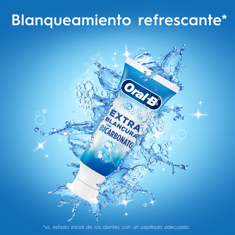 Oral B Extra White Toothpaste with Baking Soda: 180ml/6.08 Fl Oz for Whitening, Cavity Prevention & Fresh Breath